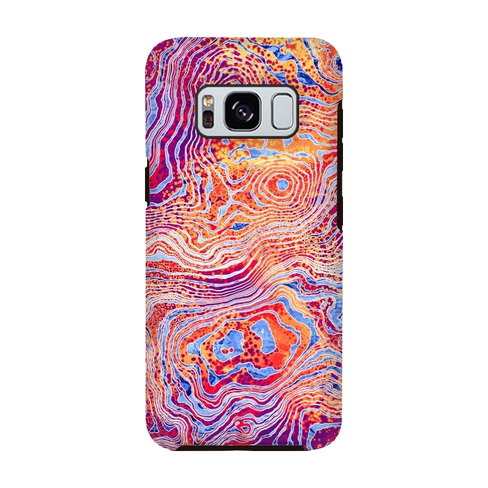 Galaxy S8 StrongFit  Abstract Colorful Marble II by Art Design Works