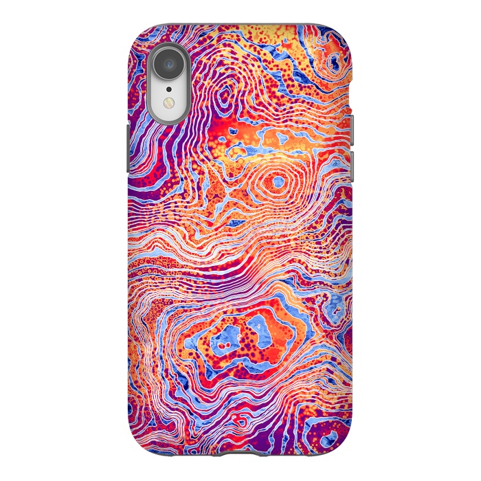 iPhone Xr StrongFit  Abstract Colorful Marble II by Art Design Works