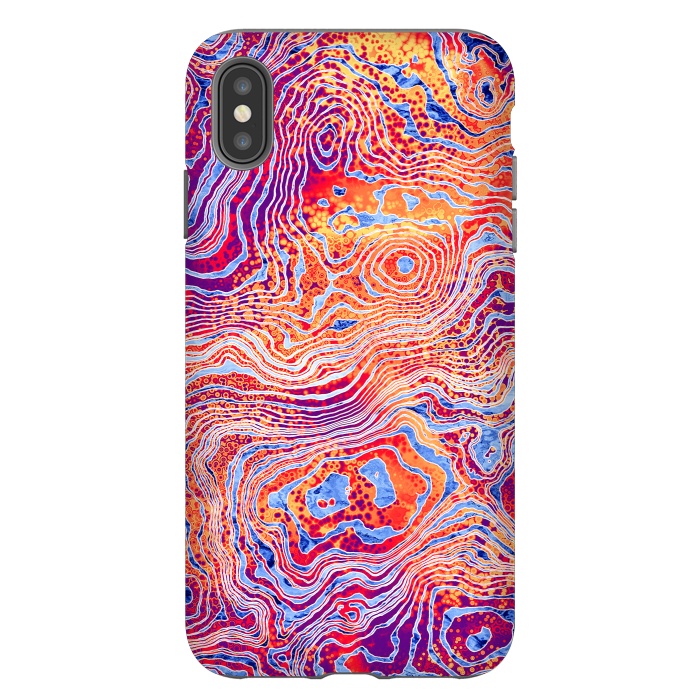 iPhone Xs Max StrongFit  Abstract Colorful Marble II by Art Design Works