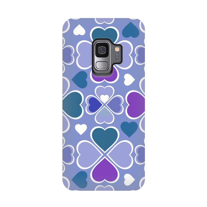 Galaxy S9 StrongFit Hearts Flower Creation by Bledi