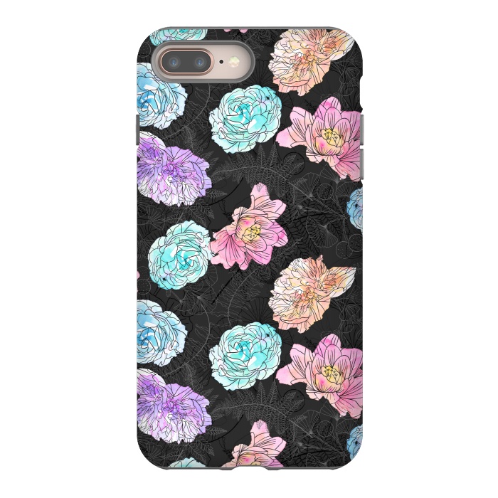 iPhone 7 plus StrongFit Color Pop Floral by Noonday Design