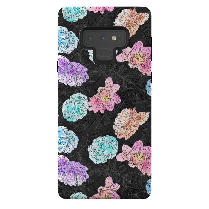 Galaxy Note 9 StrongFit Color Pop Floral by Noonday Design