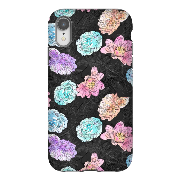iPhone Xr StrongFit Color Pop Floral by Noonday Design