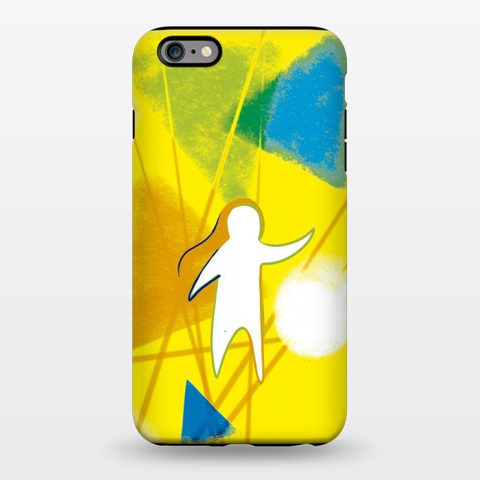 iPhone 6/6s plus StrongFit Yellow Geometric by Eva Fandiño