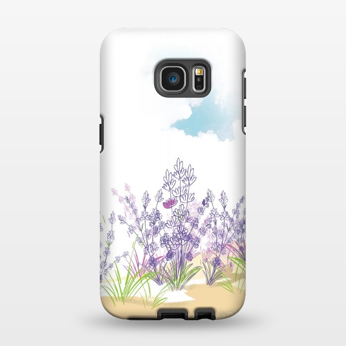 Galaxy S7 EDGE StrongFit Lavender flower by Bledi
