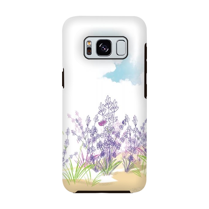 Galaxy S8 StrongFit Lavender flower by Bledi