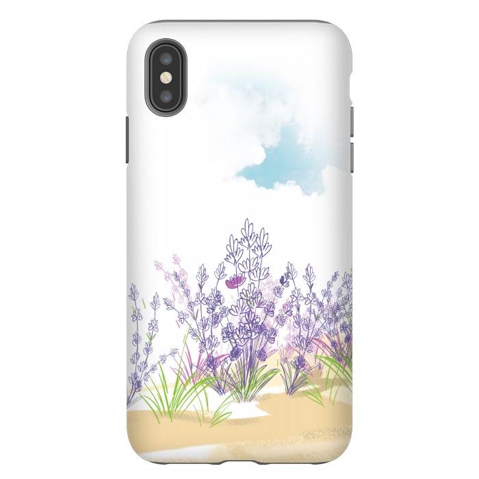 iPhone Xs Max StrongFit Lavender flower by Bledi