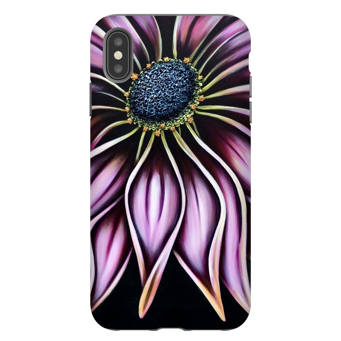 iPhone Xs Max StrongFit Wild Cone Flower by Denise Cassidy Wood