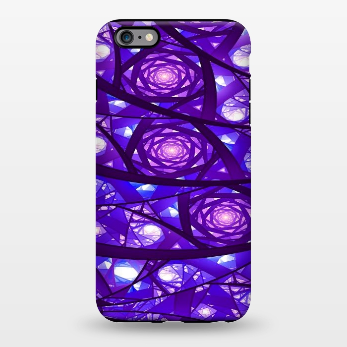 iPhone 6/6s plus StrongFit Purple Fractal Pattern by Art Design Works