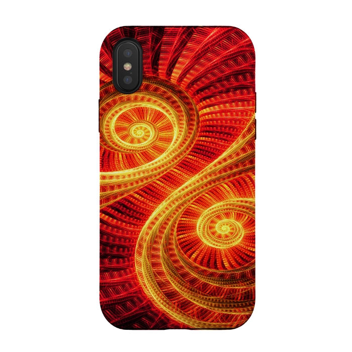 iPhone Xs / X StrongFit Fractal Art II by Art Design Works