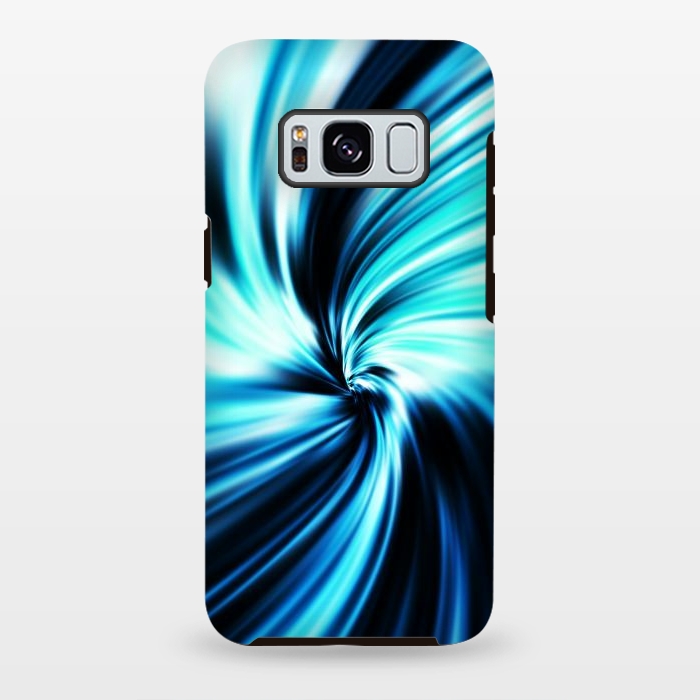 Galaxy S8 plus StrongFit Blue Swirl by Art Design Works