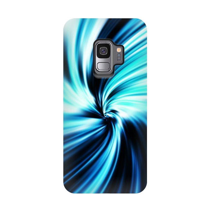 Galaxy S9 StrongFit Blue Swirl by Art Design Works