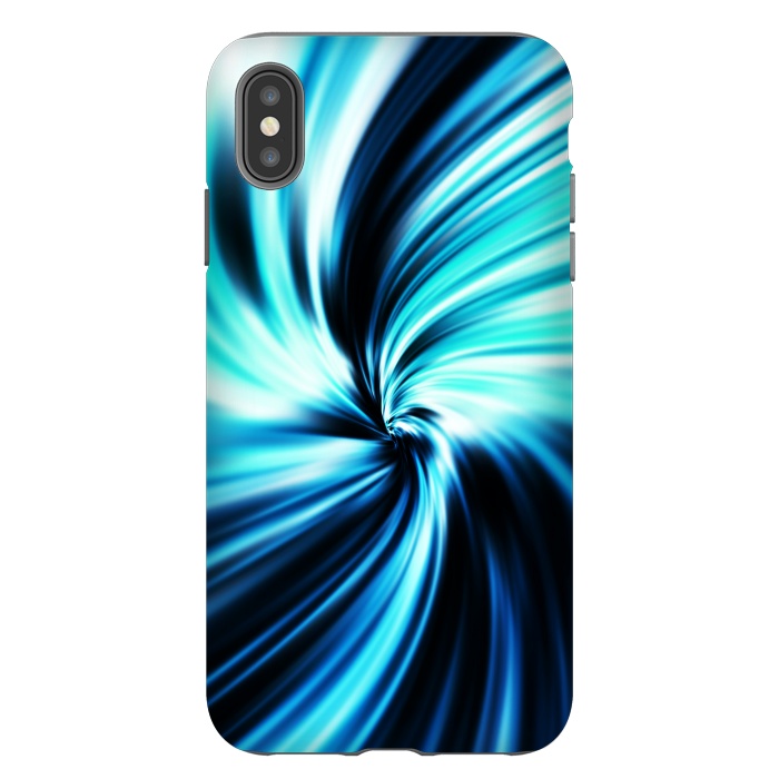 iPhone Xs Max StrongFit Blue Swirl by Art Design Works