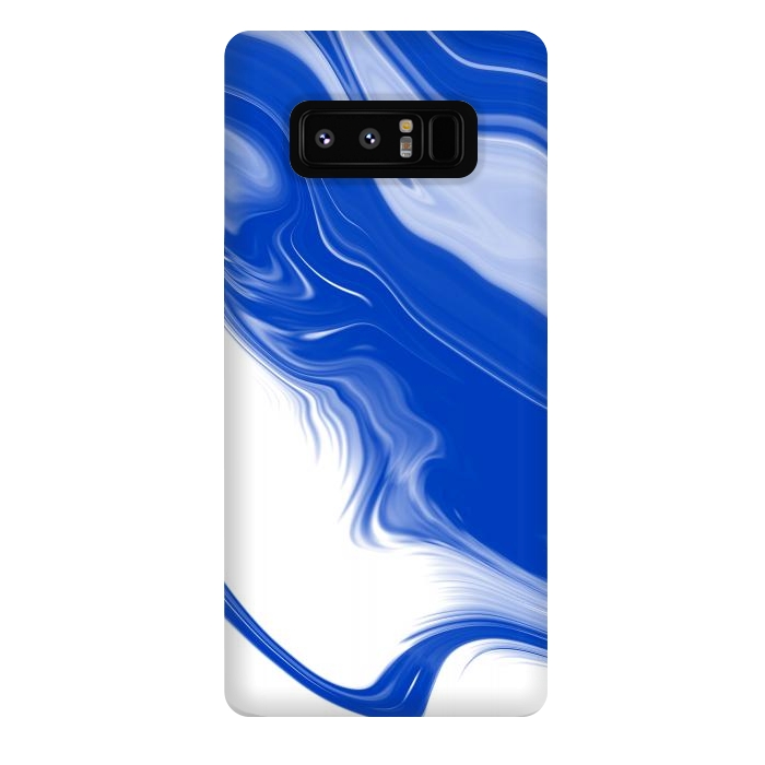 Galaxy Note 8 StrongFit Blue Waves by Ashley Camille
