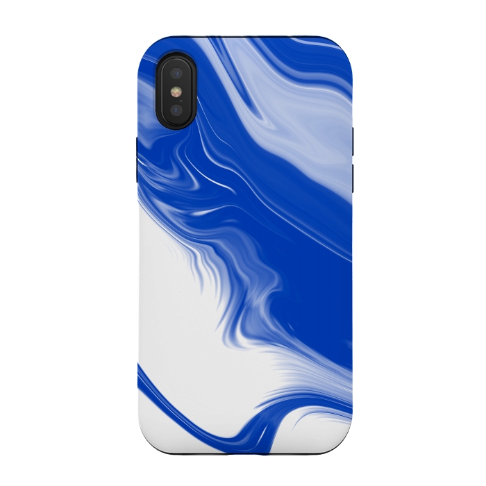 iPhone Xs / X StrongFit Blue Waves by Ashley Camille