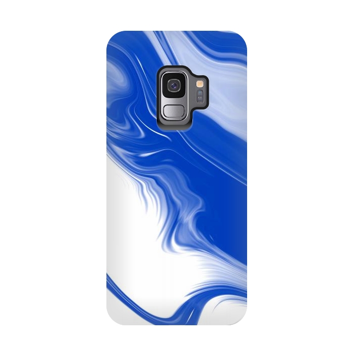 Galaxy S9 StrongFit Blue Waves by Ashley Camille