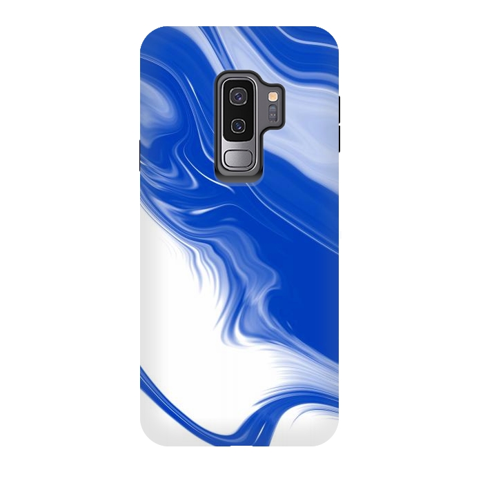 Galaxy S9 plus StrongFit Blue Waves by Ashley Camille