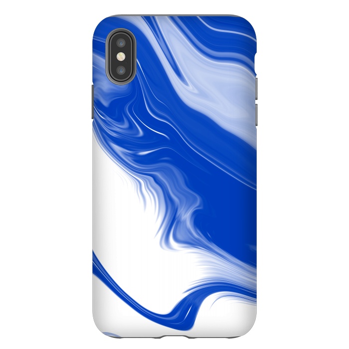iPhone Xs Max StrongFit Blue Waves by Ashley Camille