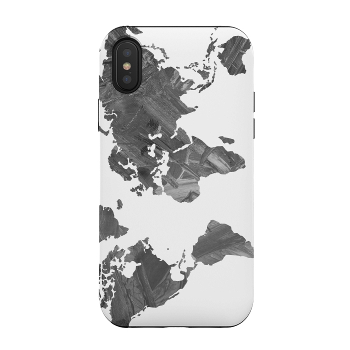 iPhone Xs / X StrongFit MAP-B&W Freedom vibes worldwide by ''CVogiatzi.