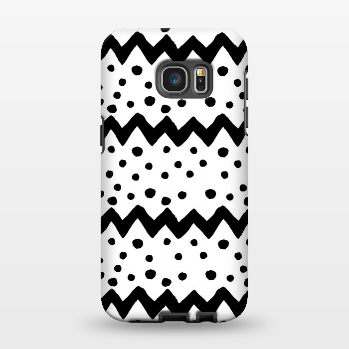 Galaxy S7 EDGE StrongFit Nordic pattern by Laura Nagel