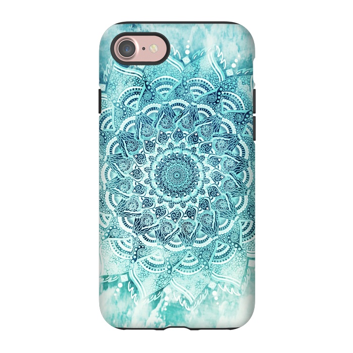 iPhone 7 StrongFit Mandala turquoise by Jms