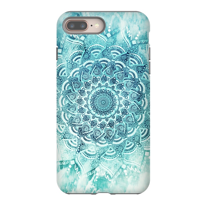 iPhone 7 plus StrongFit Mandala turquoise by Jms