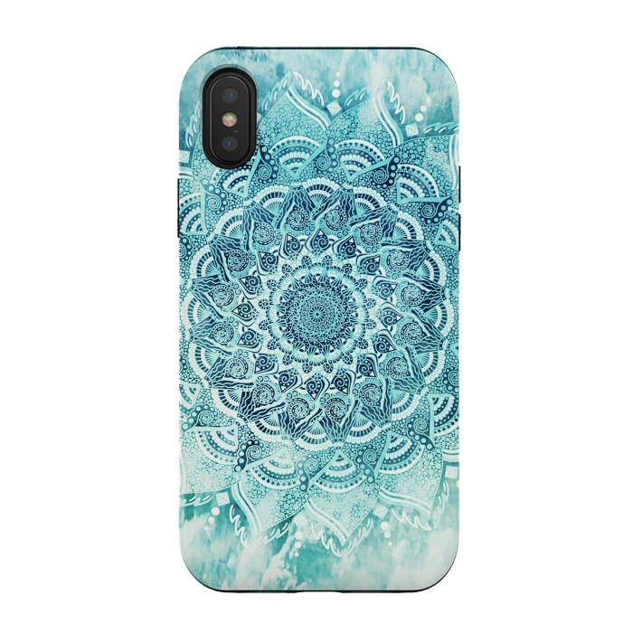 iPhone Xs / X StrongFit Mandala turquoise by Jms