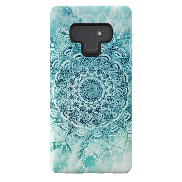 Galaxy Note 9 StrongFit Mandala turquoise by Jms