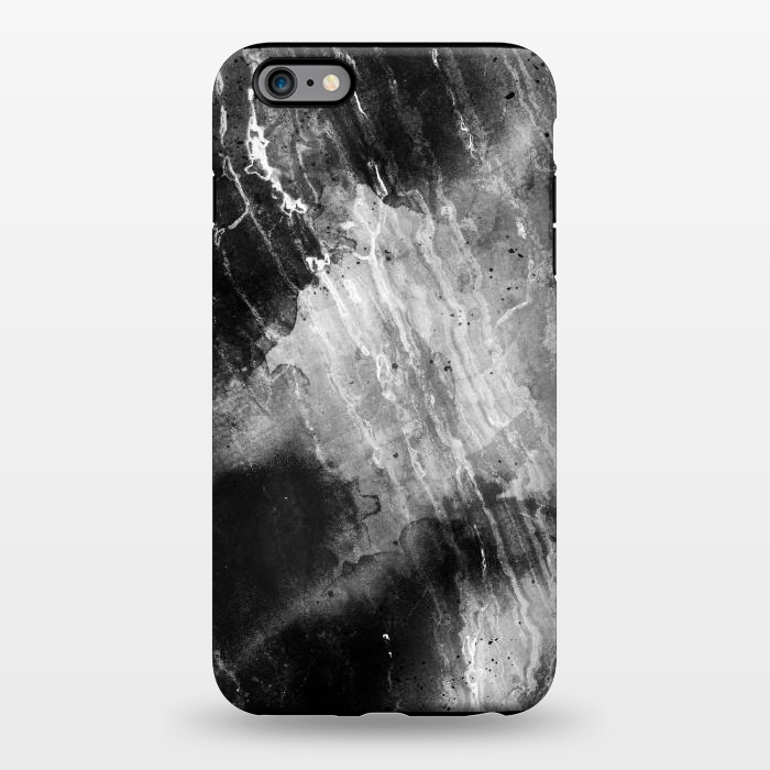 iPhone 6/6s plus StrongFit Black gray faded marble painting by Oana 