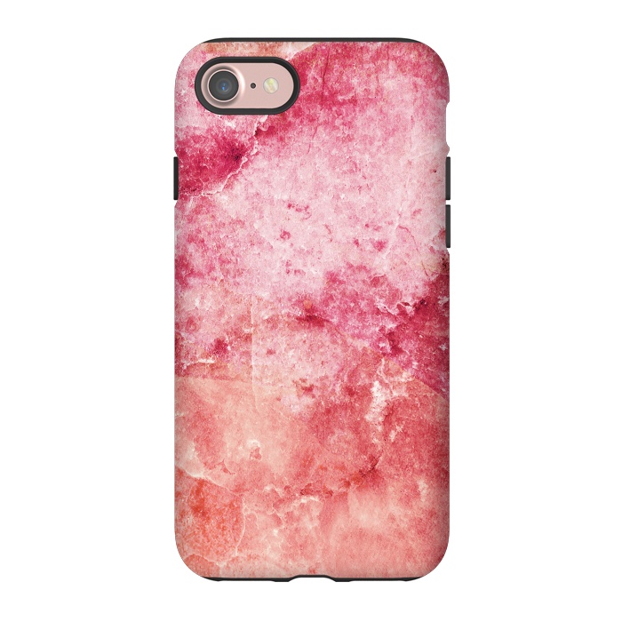 iPhone 7 StrongFit Pink peach marble art by Oana 