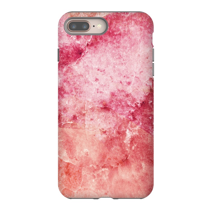 iPhone 7 plus StrongFit Pink peach marble art by Oana 