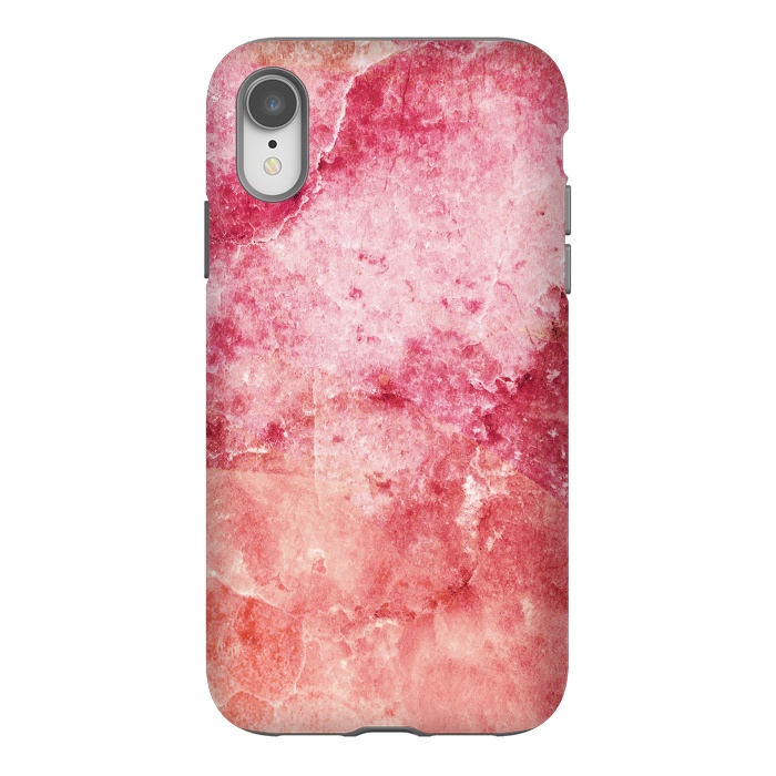 iPhone Xr StrongFit Pink peach marble art by Oana 