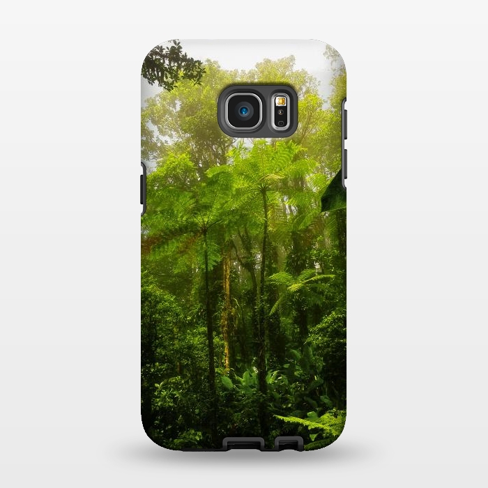 Galaxy S7 EDGE StrongFit Rainforest Misty Green Soul  by BluedarkArt