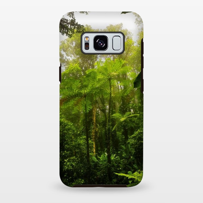 Galaxy S8 plus StrongFit Rainforest Misty Green Soul  by BluedarkArt