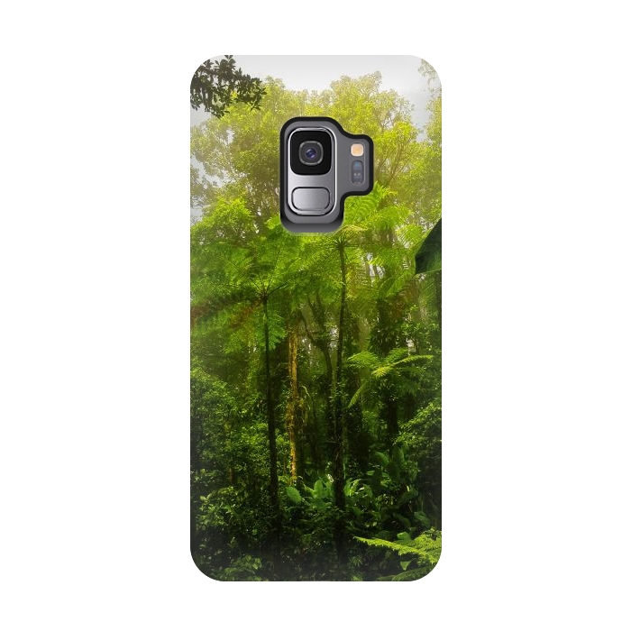 Galaxy S9 StrongFit Rainforest Misty Green Soul  by BluedarkArt