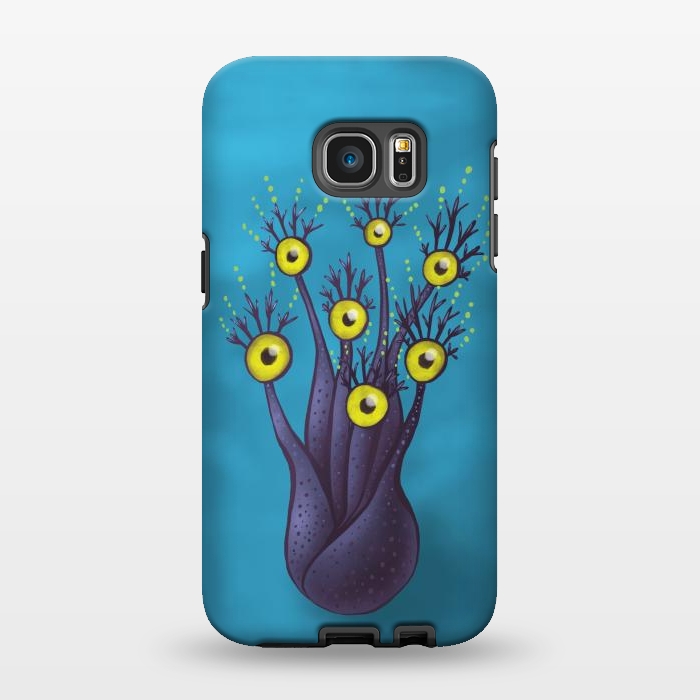 Galaxy S7 EDGE StrongFit Tree Monster With Yellow Eyes | Digital Art by Boriana Giormova