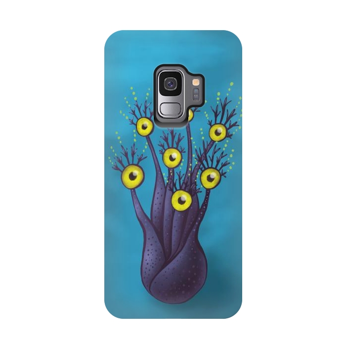 Galaxy S9 StrongFit Tree Monster With Yellow Eyes | Digital Art by Boriana Giormova