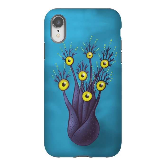 iPhone Xr StrongFit Tree Monster With Yellow Eyes | Digital Art by Boriana Giormova