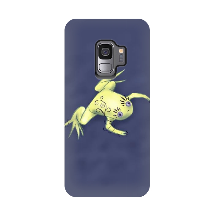 Galaxy S9 StrongFit Weird Frog With Funny Eyelashes Digital Art by Boriana Giormova