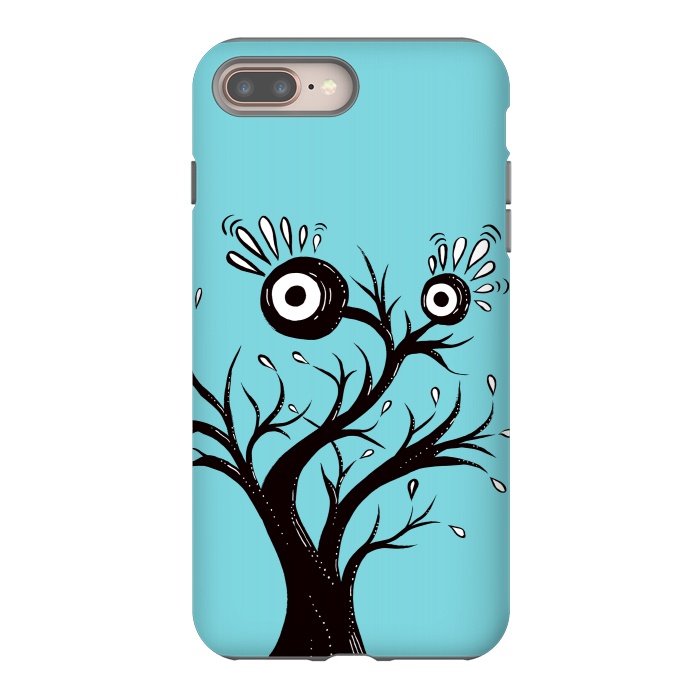 iPhone 7 plus StrongFit Tree Monster Weird Ink Drawing by Boriana Giormova