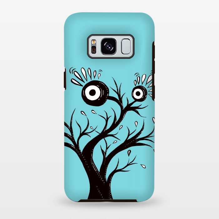 Galaxy S8 plus StrongFit Tree Monster Weird Ink Drawing by Boriana Giormova