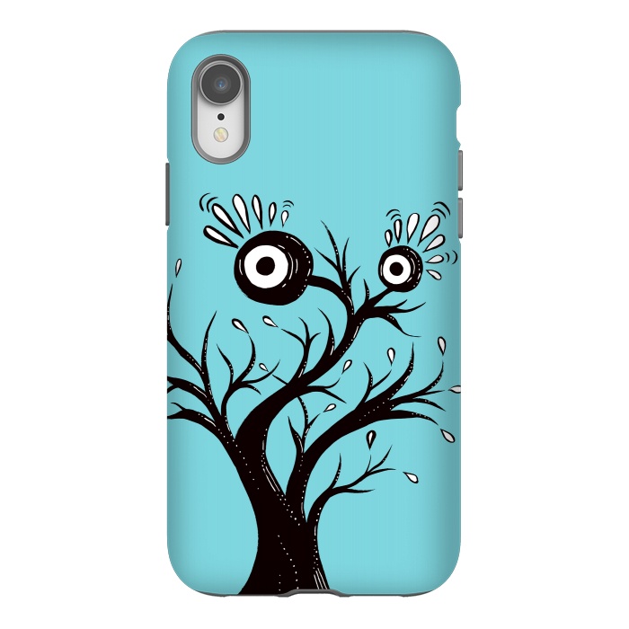 iPhone Xr StrongFit Tree Monster Weird Ink Drawing by Boriana Giormova