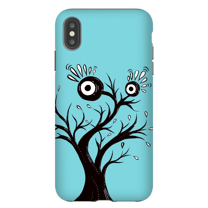 iPhone Xs Max StrongFit Tree Monster Weird Ink Drawing by Boriana Giormova