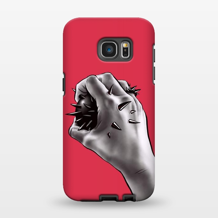 Galaxy S7 EDGE StrongFit Gothic horror art - stabbed hand  by Boriana Giormova