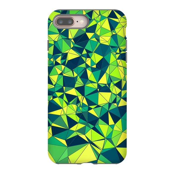 iPhone 7 plus StrongFit Green Low Poly Design by Art Design Works