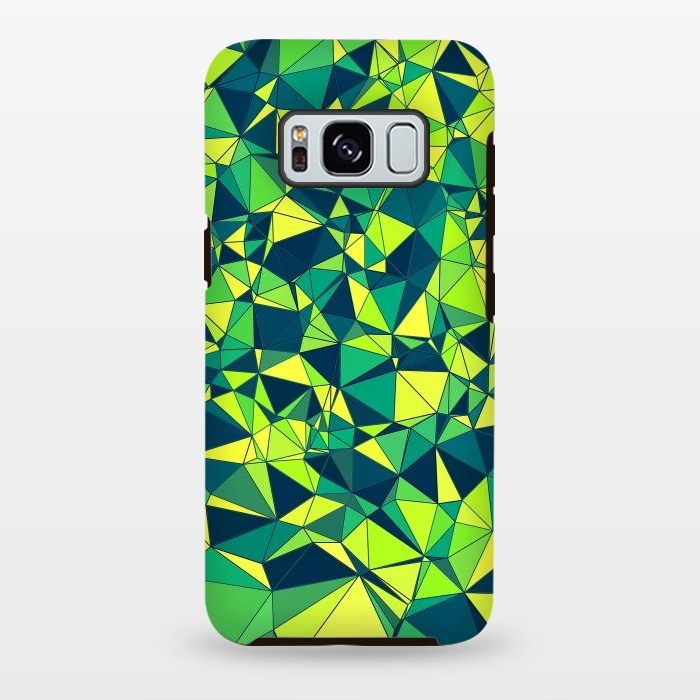 Galaxy S8 plus StrongFit Green Low Poly Design by Art Design Works