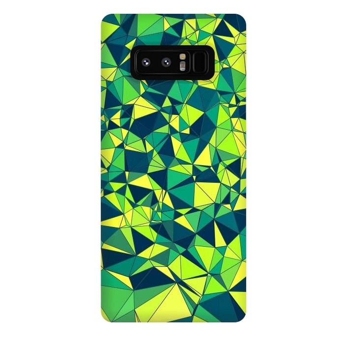 Galaxy Note 8 StrongFit Green Low Poly Design by Art Design Works
