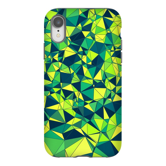 iPhone Xr StrongFit Green Low Poly Design by Art Design Works