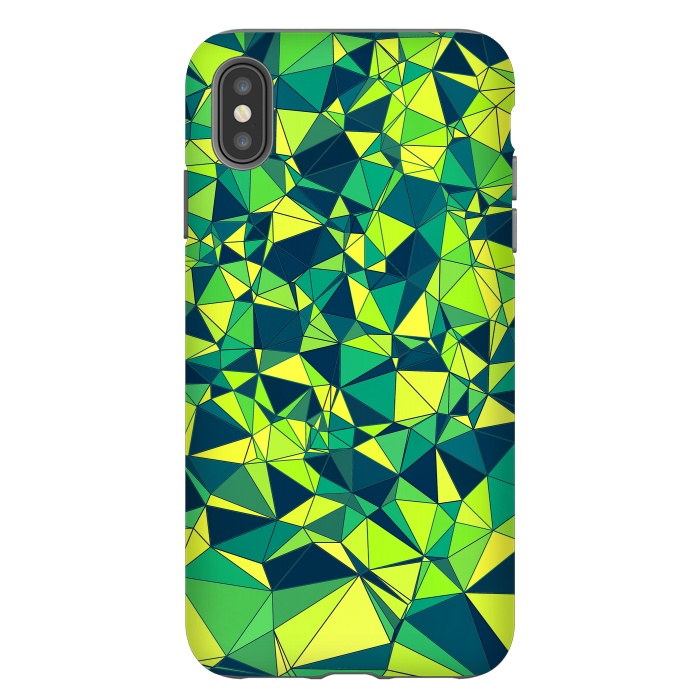 iPhone Xs Max StrongFit Green Low Poly Design by Art Design Works