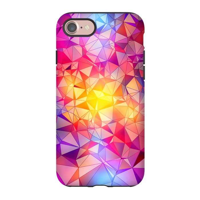 iPhone 7 StrongFit Colorful Low Poly Design by Art Design Works